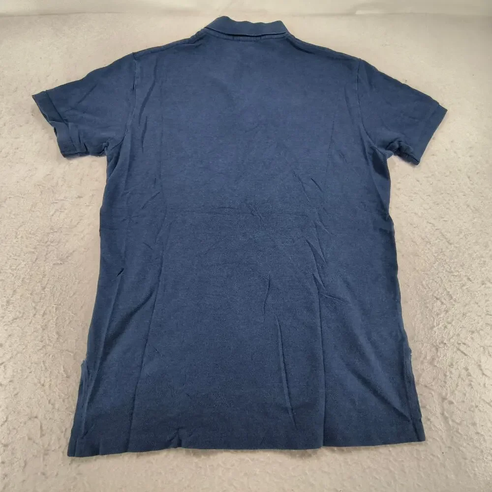 Polo by Ralph Lauren Collared Polo Shirt Mens Size Medium M Blue Orange